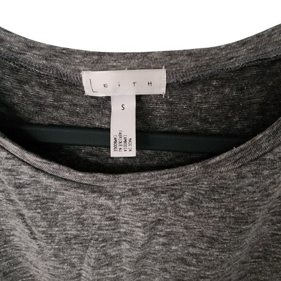 Leith Dress Womens Small Sleeveless Bodycon Ruched Tank Gray - Picture 3 of 5